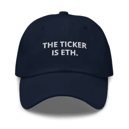The ticker is ETH.